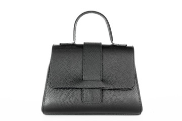 Bag fashion autumn clutch isolated on white leather