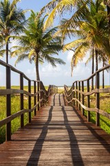 walkway to the Atalaia beach in Aracaju