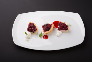 Tarts with different berries