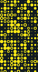 Abstract Color Halftone Dots generative art background illustration