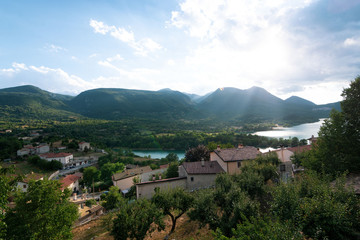Panoramic view in Barrea village, province of L'Aquila in the Abruzzo Italy.
- 372739607