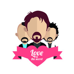 People avatars, Vector women, men avatar