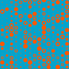 Abstract Color Halftone Dots generative art background illustration