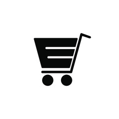 Shopping cart vector icon set collection.