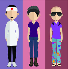 People avatar ( with full body and torso variations)