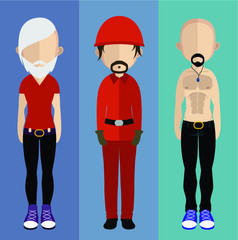 People avatar ( with full body and torso variations)