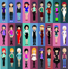 People avatar ( with full body and torso variations)