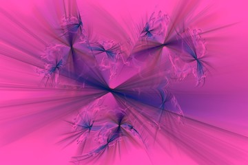 Abstract romantic shapes in pink colors. Abstract background for design and decoration.