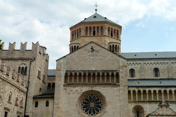 Fototapeta na wymiar Trento, Italy: exterior of the cathedral