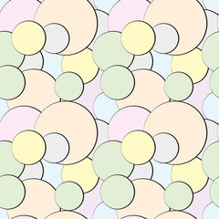 Seamless pattern with circles