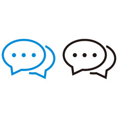 Chat Icon flat symbol vector. symbol for web site Computer and mobile vector.