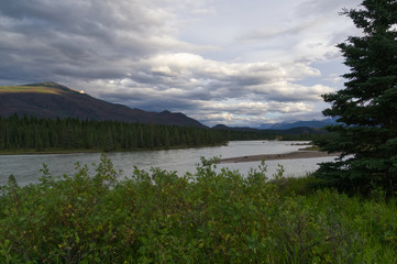 Stormy Clouds over Athabasca River