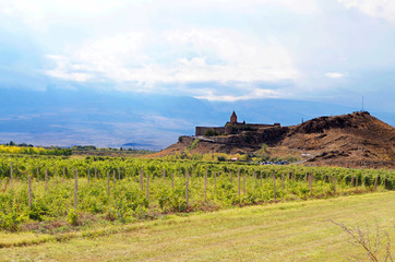 Fototapeta na wymiar Armenia Khor Virap Monastery