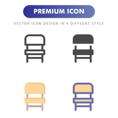 chair icon isolated on white background. for your web site design, logo, app, UI. Vector graphics illustration and editable stroke. EPS 10.