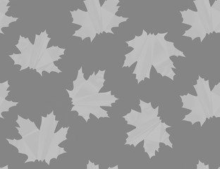 Autumn maple leaves seamless pattern background