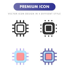 cpu icon isolated on white background. for your web site design, logo, app, UI. Vector graphics illustration and editable stroke. EPS 10.