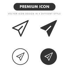 send icon isolated on white background. for your web site design, logo, app, UI. Vector graphics illustration and editable stroke. EPS 10.