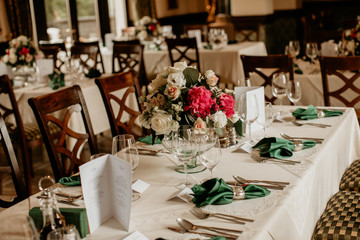 table setting for a dinner