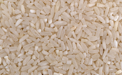 Close view of enriched long grain rice