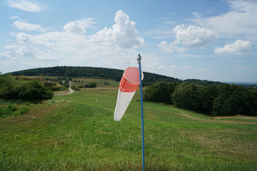 wind turbine in the grass