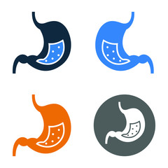 Organ, stomach icon, vector graphics