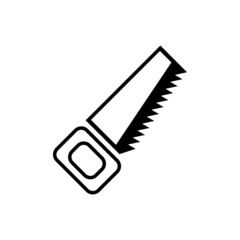 saw icon design black vector
