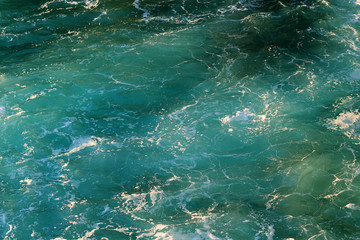 Fototapeta na wymiar blue ocean`s water 