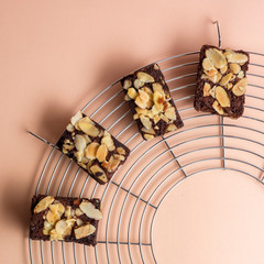 fleshly baked almond brownies