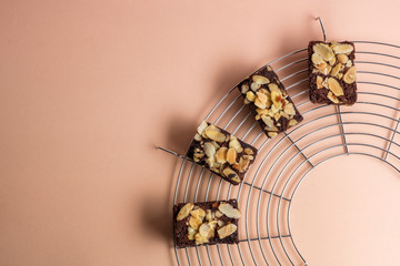 fleshly baked almond brownies
