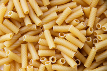 Macaroni tubes. The view from the top.