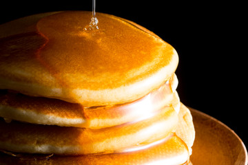 はちみつとホットケーキ
