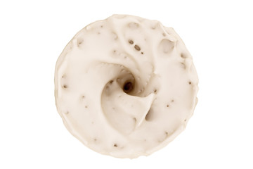 Milk splash.  White paint splash illustration. Isolated on a white background. 3d rendering. High resolution.