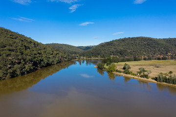 Fototapeta na wymiar The Hawkesbury River in regional New South Wales in Australia