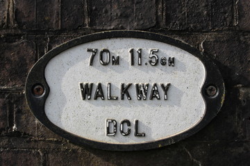 rail bridge sign