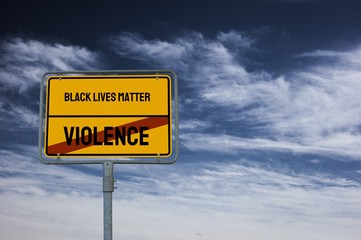 Black Lives MatterViolence - BLACK LIVES MATTER - Image, Illustration with words related to the topic BLACK LIVES MATTER