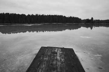 Winter in the Republic of Karelia, Russia