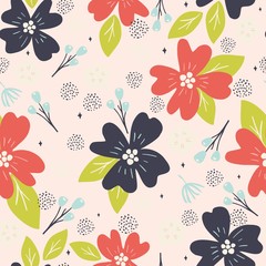 seamless pattern with flowers