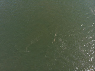 Water texture with highlights, top view, river