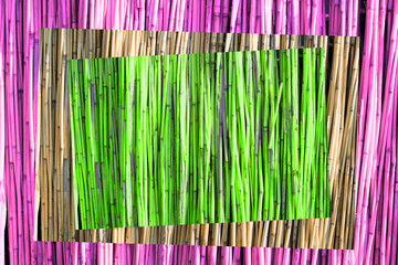 Set of pictures of bamboo of different color texture background