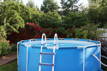 blue pool in the country 