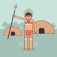 Native Brazilian, indian. Amazon