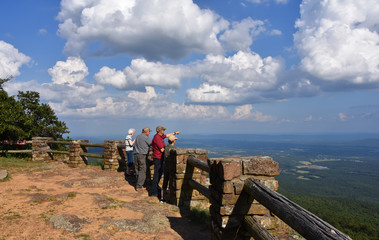 Admiring View From Top of Mt. Magazine