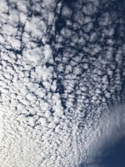 blue sky and clouds