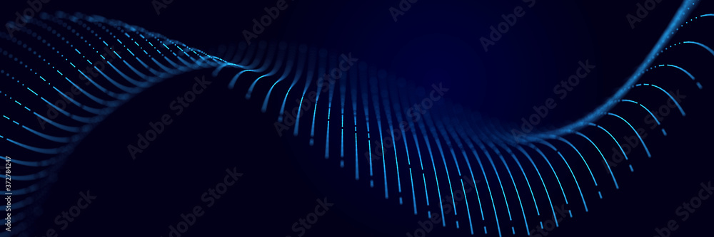Aufkleber Technological background . Network connection structure. Digital data communication. 3D
