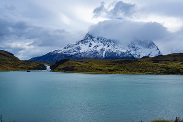 Lago Pehoé with Los Cuernos on the background.
Patagonia, Chile.
