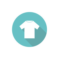 Tshirt icon. dress vector icon. clothing icon dress   with long shadow