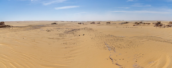 Fototapeta na wymiar Panoramic view of Sahara Desert in Africa, Chad