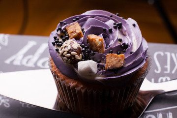 handmade marshmallow in the form of roses close-up.