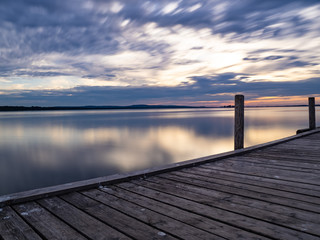 Obraz premium pier at sunset