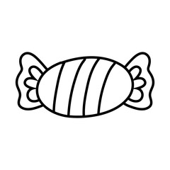 sweet candy halloween line style icon